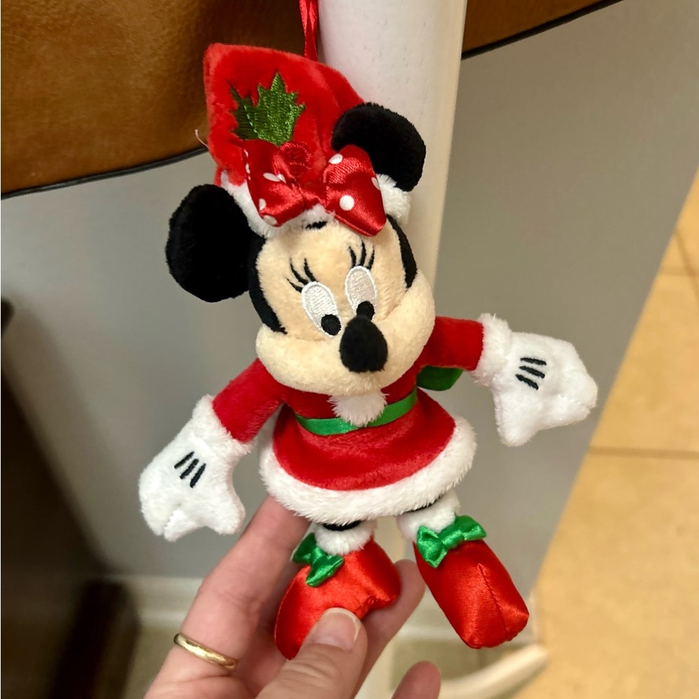 Disney Minnie Mouse Ornament - Red, Green, and White